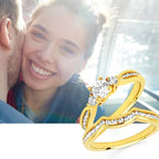 14k Yellow Gold Bridal Set - Image 4
