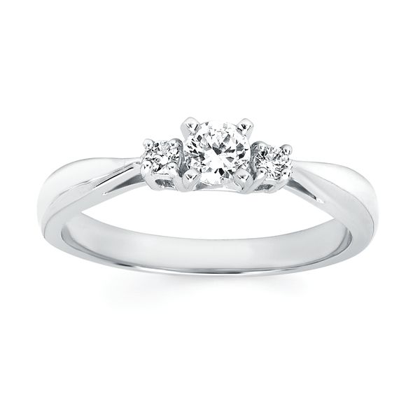 14k White Gold Bridal Set - Image 2