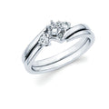 14k White Gold Bridal Set