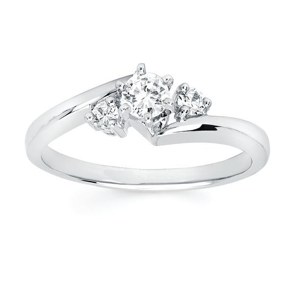 14k White Gold Bridal Set - Image 2