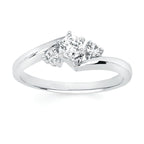 14k White Gold Bridal Set - Image 2