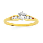 14k Yellow Gold Bridal Set - Image 2