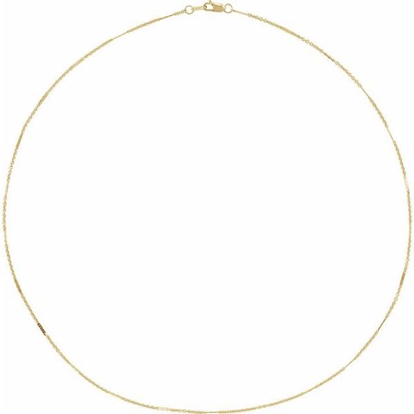 1.1 mm Dapped Cable Chain - Image 2