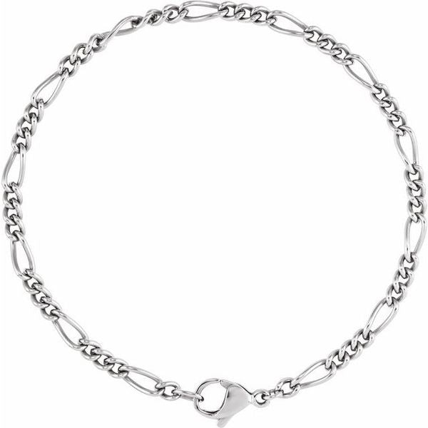 3.6 mm Curbed Figaro Chain - Image 2