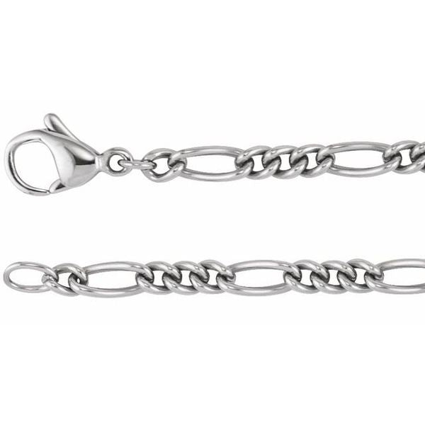 3.6 mm Curbed Figaro Chain