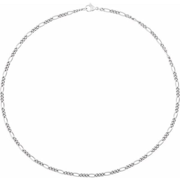 3.6 mm Curbed Figaro Chain - Image 2