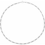 3.6 mm Curbed Figaro Chain - Image 2