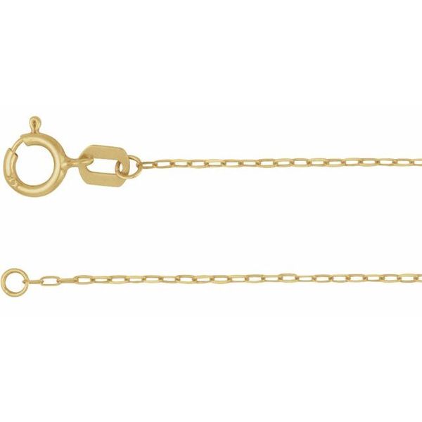 .85 mm Paperclip-Style Chain