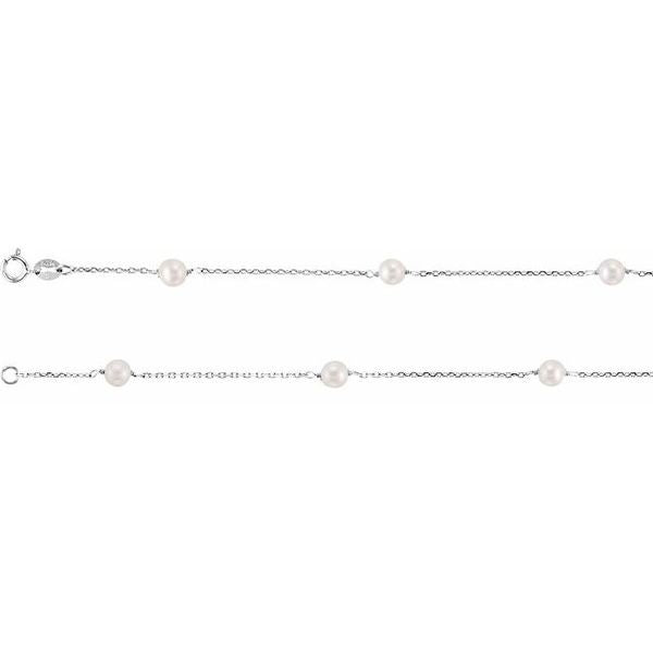 Pearl Station Necklace - Image 2