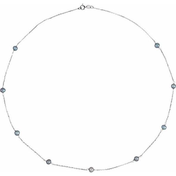 Pearl Station Necklace