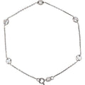 Bezel-Set Station Bracelet