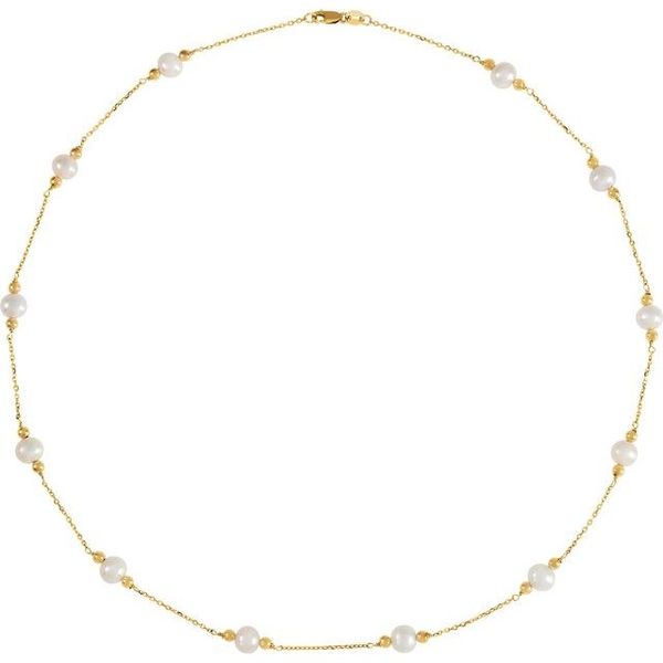 Pearl Station Necklace