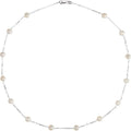 Pearl Station Necklace