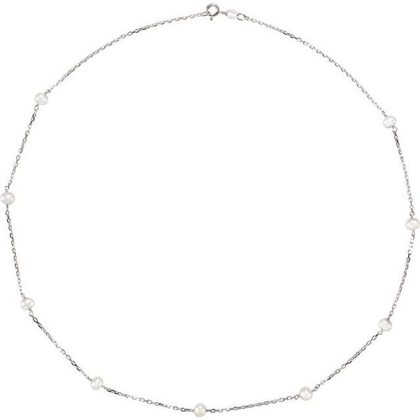 Pearl Station Necklace