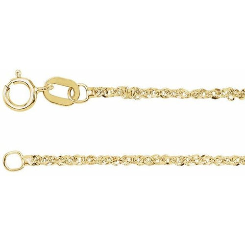 1.7 mm Diamond-Cut Singapore Chain