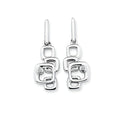Sterling Silver Diamond Earrings