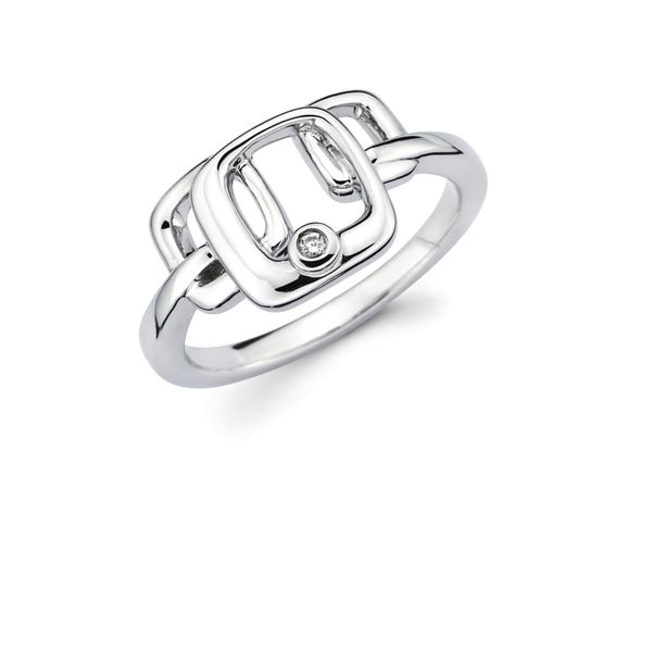 Sterling Silver Diamond Ring
