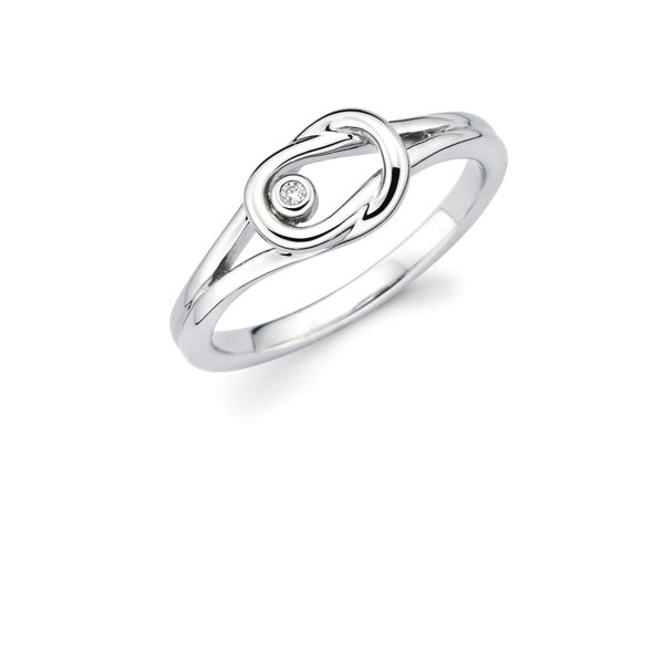 Sterling Silver Diamond Ring