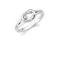 Sterling Silver Diamond Ring