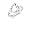 Sterling Silver Diamond Ring
