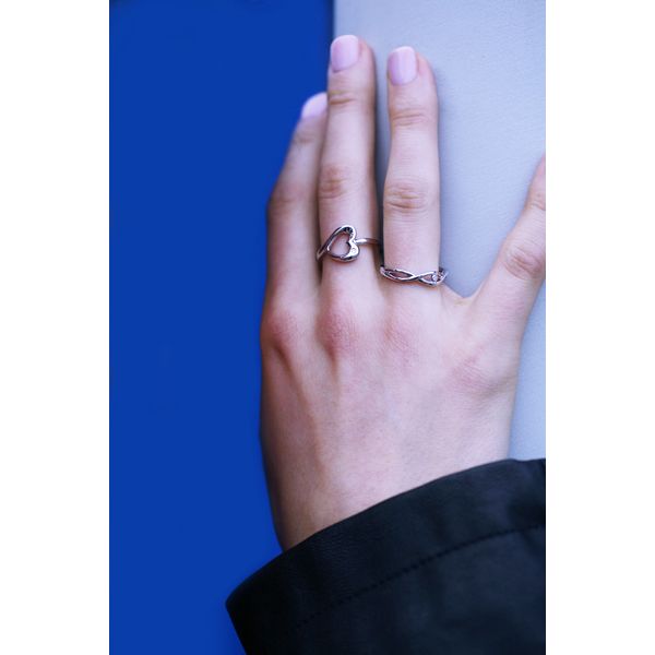 Sterling Silver Diamond Ring - Image 2