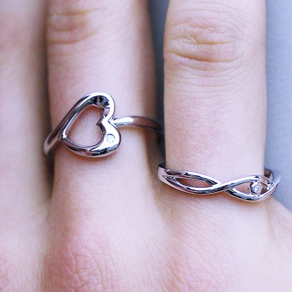 Sterling Silver Diamond Ring - Image 4