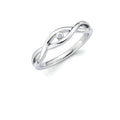 Sterling Silver Diamond Ring