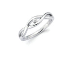 Sterling Silver Diamond Ring