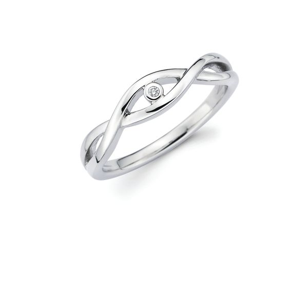 Sterling Silver Diamond Ring