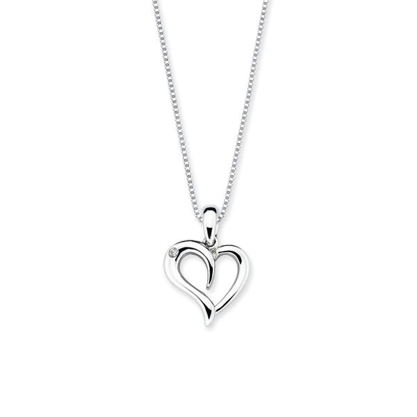 Sterling Silver Diamond Pendant