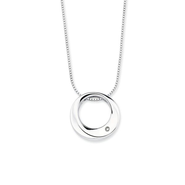 Sterling Silver Diamond Pendant