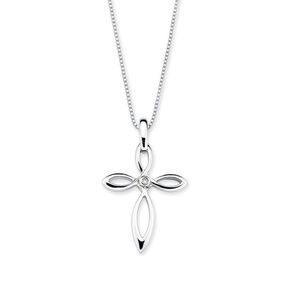 Sterling Silver Diamond Pendant