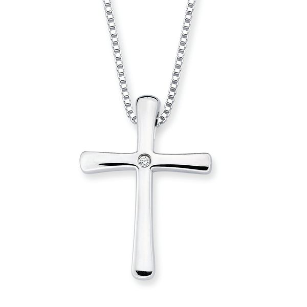 Sterling Silver Diamond Pendant