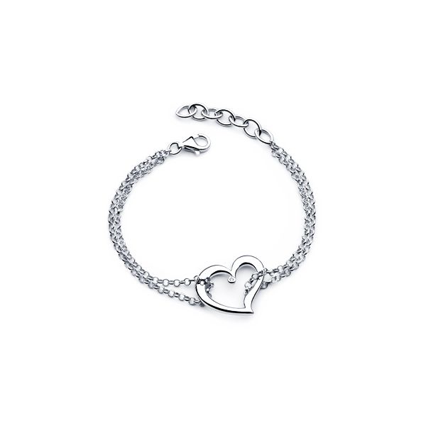Sterling Silver Diamond Bracelet