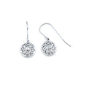 Sterling Silver Diamond Earrings