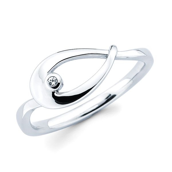 Sterling Silver Diamond Ring