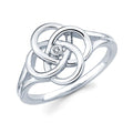 Sterling Silver Diamond Ring