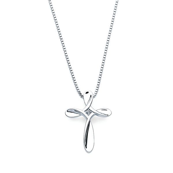 Sterling Silver Diamond Pendant