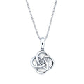 Sterling Silver Diamond Pendant
