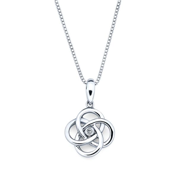 Sterling Silver Diamond Pendant