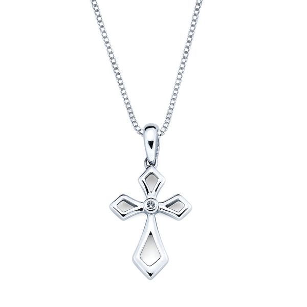 Sterling Silver Diamond Pendant