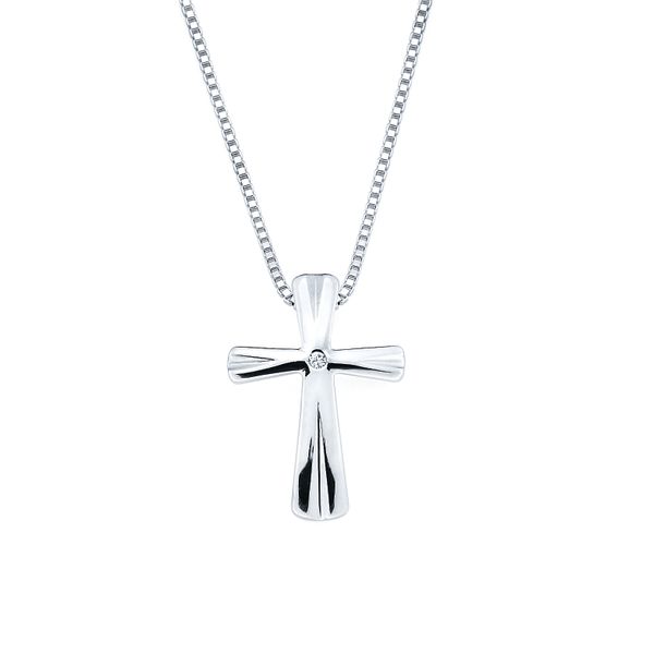 Sterling Silver Diamond Pendant