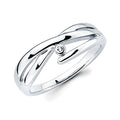 Sterling Silver Diamond Ring