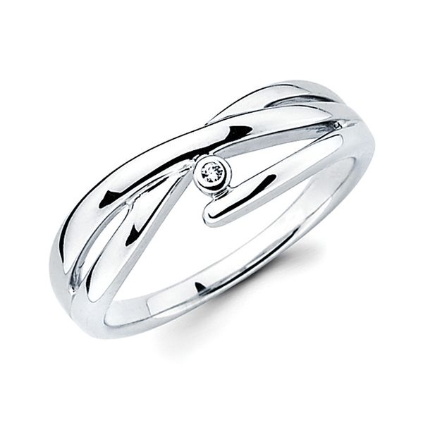 Sterling Silver Diamond Ring