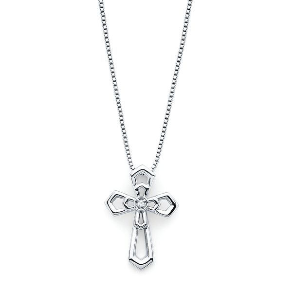 Sterling Silver Diamond Pendant