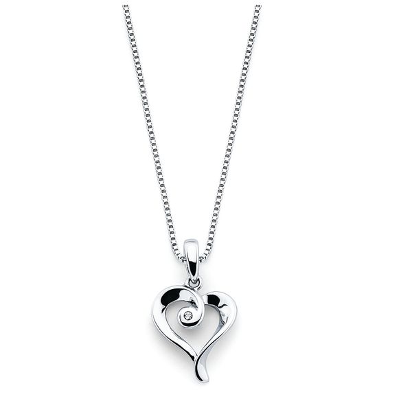 Sterling Silver Diamond Pendant