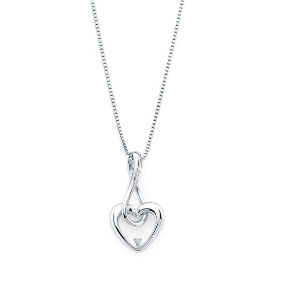 Sterling Silver Diamond Pendant