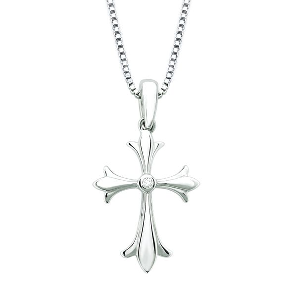 Sterling Silver Diamond Pendant