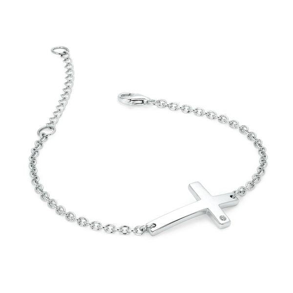 Sterling Silver Diamond Bracelet