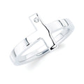 Sterling Silver Diamond Ring